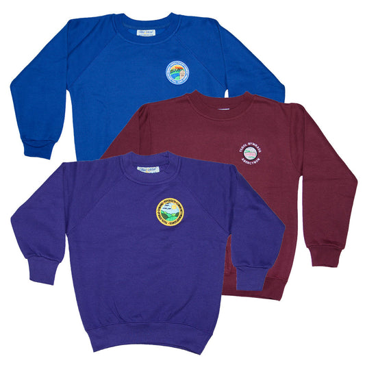 School Sweatshirt (round neck) with Name