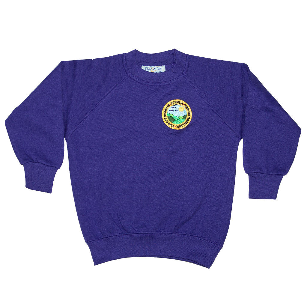School Sweatshirt (round neck) with Name