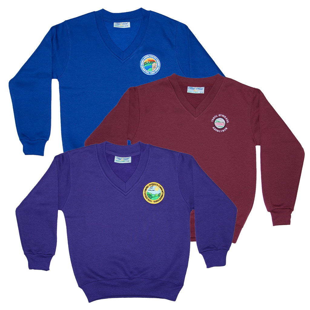 V neck 2024 school sweatshirt